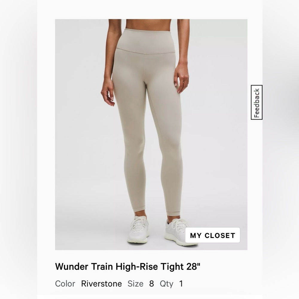 Lululemon Riverstone Wunder Train Leggings